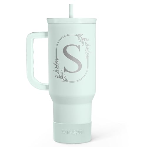 Personalized Monogrammed Tumbler 40oz with Handle