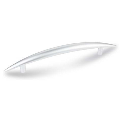 Hardware Resources 7 3/8 in Curved Pull (HR409223) - Matte Silver Cover
