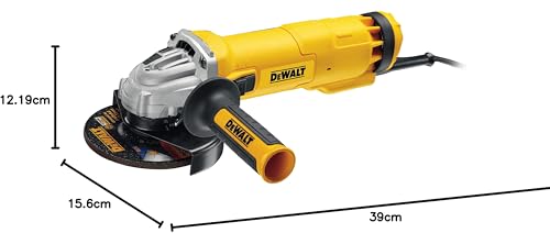 DeWalt Winkelschleifer (1.400 W, 125 mm Scheiben-ø, Leerlaufdrehzahl 11.500 min-1, für alle...