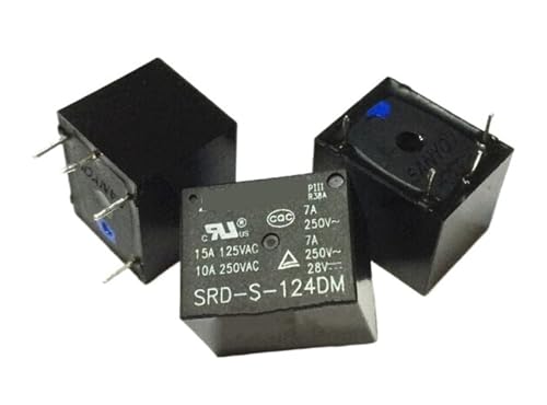 Relais SRD-S-124DM 24V CC miniature pour circuit imprimé DIP4 de commutation électrique
