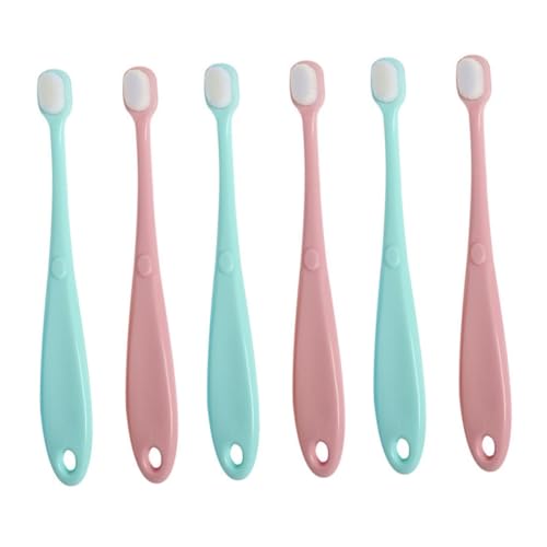 Brosse à dents souple bébé et enfant, lot de 6 pièces pour les soins dentaires des nouveau-nés