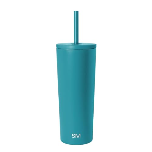 Image of Simple Modern Classic Tumbler with Straw Lid | Insulated Iced Coffee Cup Reusable Stainless Steel Water Bottle Travel Mug | Gifts for Women Men Her Him | 24oz | Maui