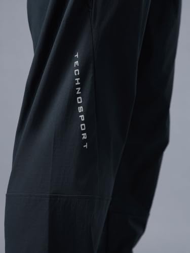 Image of TECHNOSPORT Men's Solid Slim Fit Sports Track Pants with TS LYTRA | Quick-Dry, Moisture-Wicking, UPF 50+ & Odour-Resistant Activewear for Gym, Running & Training