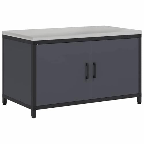 vidaXL Armario de Almacenamiento - Organizador de Jardín Exterior Chic, Armario Rectangular Ajustable y Versátil