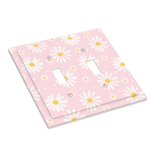 Prise électrique décorative et double interrupteur rose pour chambre rose - 4
