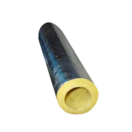 TRGCJGH Guaina Tubolare in Lana di Vetro, Materiale Isolante Tubo Vapore, Tubo in Lana di Roccia, Tubo Isolante,3 * 2in