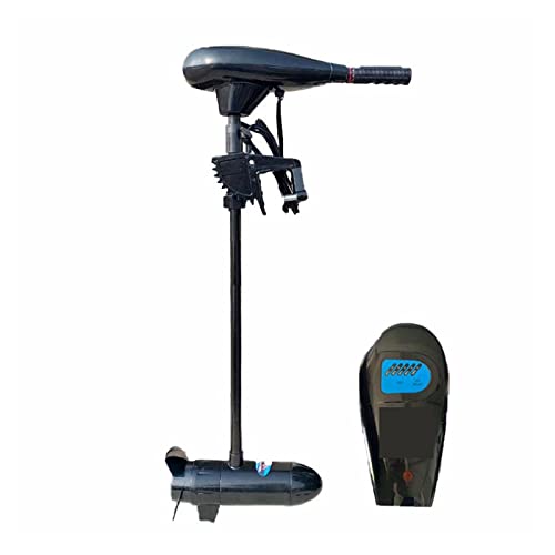 EKOUQIN Motores fueraborda para Barcos, Marina Solar 40 LBS 12 V Motor de Pesca de Cepillo Externo eléctrico Motor de Pesca Inflable hélice de Kayak para embarcaciones pequeñas