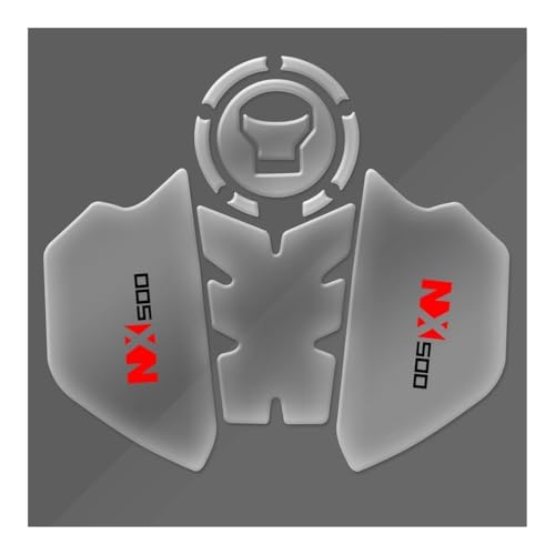 Autocollant de protection réservoir moto NX 500 2024 coussinet anti-rayures texture carbone
