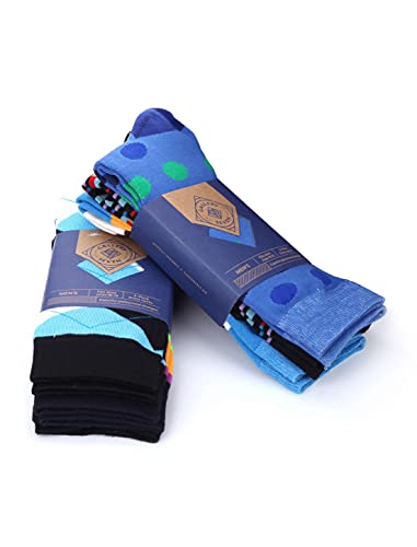 Men's Fun Dress Socks - Funky Colorful Socks for Men - 12 Pack4