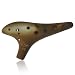 "Rhythm of Earth" 12 Hole Soprano C Smoked Staw fire Ocarina, A Fantastic Ocarina for Performance, Special Designed by OcarinaWind Music Instrument Gift Idea
