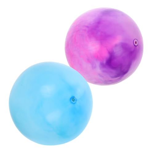 INOOMP 2 Piezas Pelota de Yoga Pelota de Ejercicio pequeña Pelota de Entrenamiento Accesorios de Yoga de Playa inflables a Granel Bola de Ejercicio de polivinilo