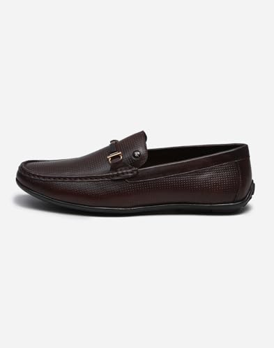 Image of Monte Carlo Mens Solid Slip on Genuine Leather Loafers (201818FW)