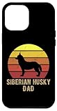 custodia per iphone 15 plus siberian husky dad amante dei cani vintage retro siberian
