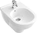 Produktbild Villeroy & Boch Bidet O.novo 546000 360x560mm Hl. durchgest m. Ül. weiß c, 546000R1