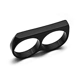 zweifingerring herren hohe Qualität stianless Stahl: Umweltschutzmaterial, hochglanzpoliert, nie verblassen, nickelfrei. Proving Sie mit einem sehr hohen Tragekomfort Gefühle wegen seiner glatten Oberfläche, abgeschrägte Kante comfort fit Band.
