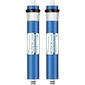 Huining Reverse Osmosis Membrane Residential RO Membrane Water Filter Cartrige Replacement for 5-Stage Home Drinking Water Filtration System Household Water Purifier… (100GPD membrane*2)