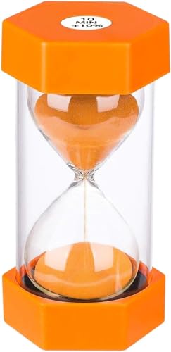 Sand Timer 10 Minute Hourglass Timer: Plastic Sand...