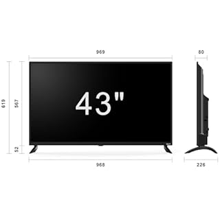 VELTECH 43 Inch Smart TV 4K – UHD Roku TV with Freeview, Netflix, Apple TV+, BBC iPlayer, HDR, Dolby Audio, Voice Control, HDMI, USB – Smart TV for Living Room, Lounge or Office [Energy Class F]