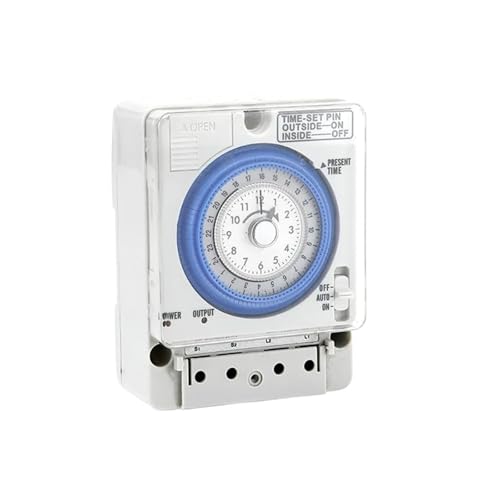 Temporizador analógico mecánico TB35N TB388 de 1 Pieza, relé de Control de Tiempo programable de 15 A for automatización del hogar y la Oficina.(110V)
