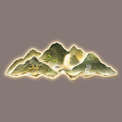 Peinture murale LED XDOPIRRS relief 3D 90x30cm pour deco maison