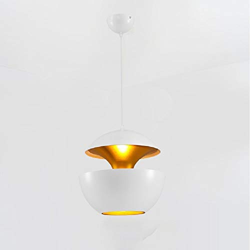 Daoke Candelabro, V-Intito Industrial Colgante Luz de Luz Cocina Isla Techo Colgante Luz Aluminio Creativo Metal Pantalla Retro Interior Loft Bar Cafetería Restaurante Colgante Luz de Luz Fijo