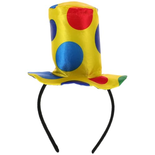 TOYANDONA Clown-Stirnband Clown-Hut Karnevalskostüm Lustige Performance-Stütze Clown-Kopfschmuck Für Erwachsene Kinder