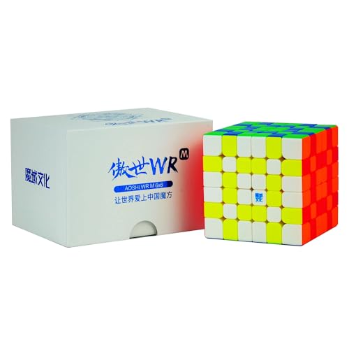 Image of HAWKISTER Moyu Aoshi WR M 6X6 Magnetic Cube Mo Yu Aoshi WRM Puzzle 6X6X6 Magic Stickerless Speed Cube, For Kid