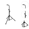 F Fityle Bar Chimes Tripod Stand Single Row Wind Chime Tripod Stable Wind Chime Stand Height Adjustable Mounting Stand Musical Percussion for Practice Birthday Gift #2