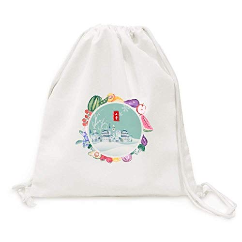 Sac en tissu pliable de la neige légère pour vos marchés de saison