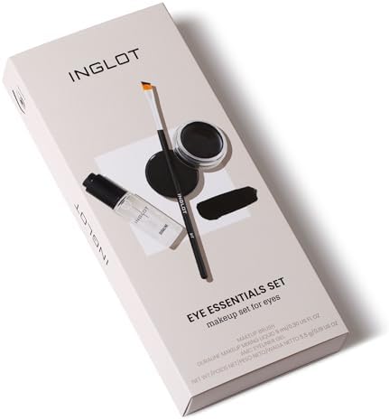 Inglot Eye Essentials Set | Duraline + AMC Eyeliner Gel 77 + Makeup Brush 31T |