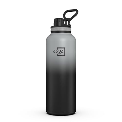 Image of Hydromax 2 Litre Single Wall Stainless Steel Water Bottle - Black | ISI Certified 304 Stainless Steel, BPA Free, Chugger Sipper Cap, Leakproof Lid, Loop Handle, Fridge Frendly