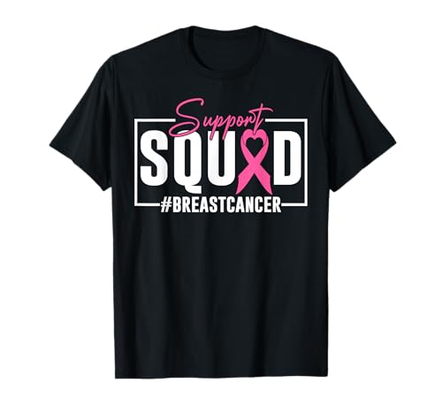 Breast Cancer Warrior Support Squad Breast Cancer Awareness T-Shirt