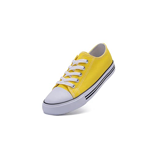 The Fashion Supply Toddler Canvas Shoes for Girls & Boys - Breathable & Comfortable Boys & Girls Canvas Shoes for Toddlers Yellow