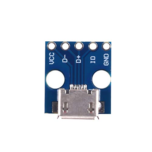 Adaptador Power Board Micro USB hembra a DIP 10 piezas miniatura 5