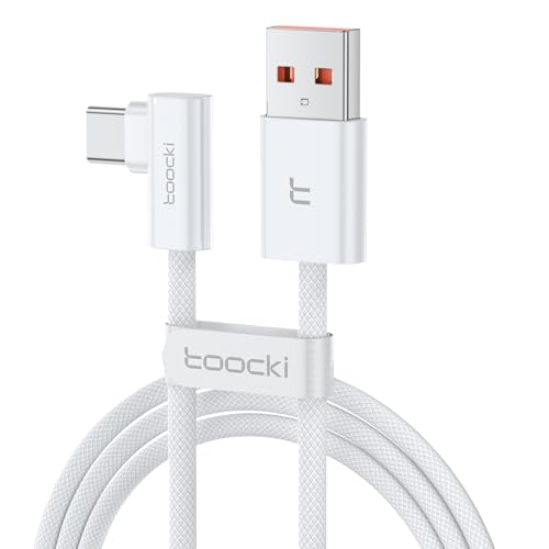 USB-A naar USB-C 1,5m Nylon Snellaadkabel 66W 90° Oplader Kabel iPhone 16 Pro Max Galaxy S24 Huawei P60