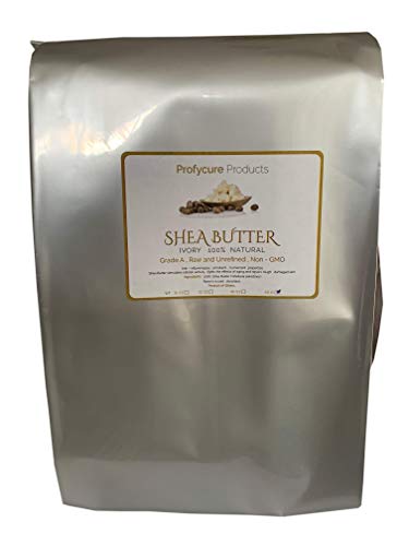 Shea Butter Ivory 5 LB Premium Unrefined Natural 100% non-GMO handmade from Ghana, fresh, Moisturizing & Healing, for Skin Beauty Care Face Body Hair Scalp 2.26Kg