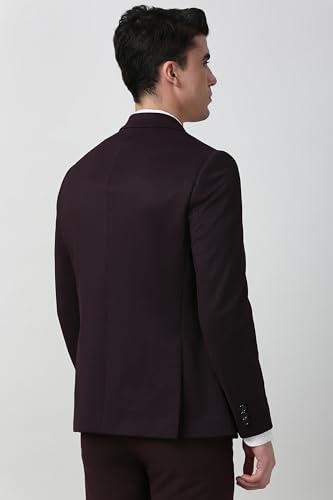 Image of Peter England Textured Knit Single-Breasted Blazers