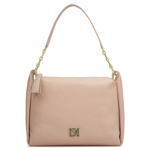 Image of Da Milano Leather Pink Leather Hobo (Medium)