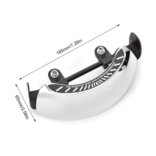 Espejo retrovisor para motocicleta de 180 grados que elimina puntos ciegos en el parabrisas 2