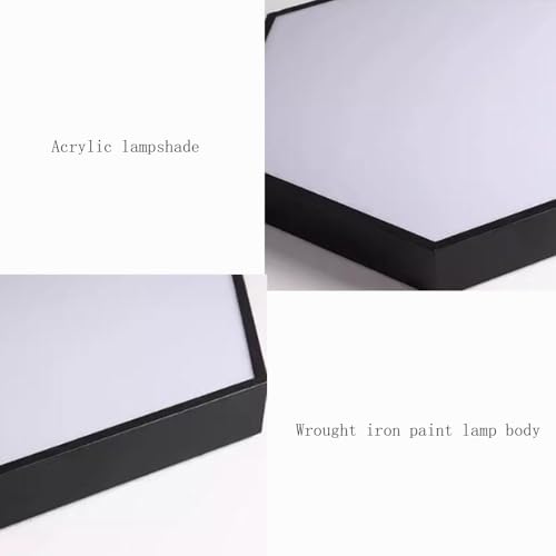 Plafonnier LED télécommandable à intensité variable de 3000K à 6000K pour chambre - 4