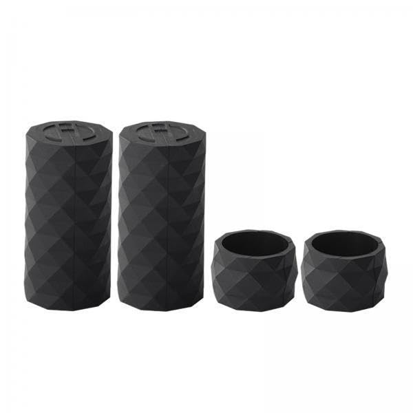CALANDIS™ 2x4x Bike Handlebar Tapes Anti Vibration Professional Silicone Handlebar Grips Black | Handlebar Grips Tape & Pads | Bicycle Components & Parts | Cycling-image-13