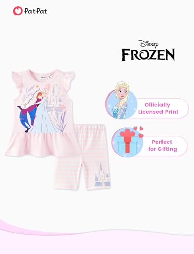 Image of Disney Minnie Mouse Frozen Princess Marvel Toddler Girls Clothes Long Sleeve Sweatshirt + Leggings 2pcs Outfits Set 2-6Y
