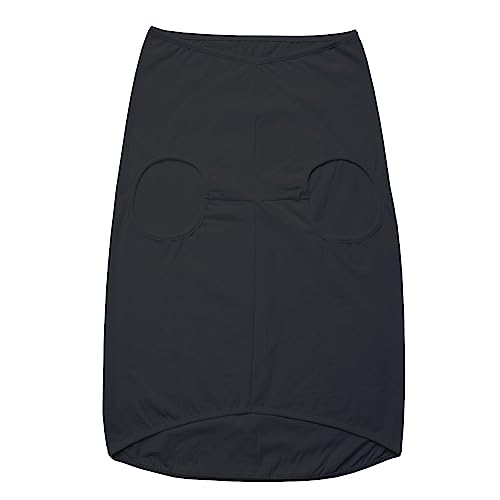 Image of Dog T-Shirt Dark Round Neck Sleeveless Tank /Tee Comfort, Breathable, Lightweight Dog Clothes /Apparel for Small /Medium and Big Dogs Breeds.(Black /S)