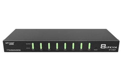 MT-VIKI Rack Mount KVM Over IP 8 Port