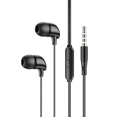 سماعة رأس بيليفر واير مع ميكروفون وزر تحكم متعدد الوظائف من ...