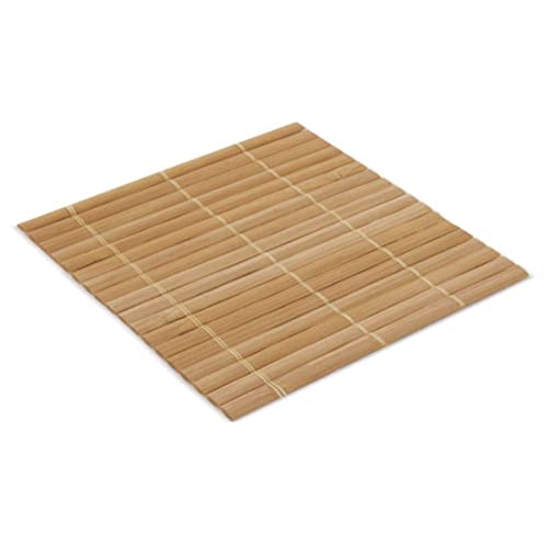 Square Bamboo Coasters Set of 5 Coasters. Original Coasters. Reusable Rustic Bamboo Coasters. (Dark) - Image 4