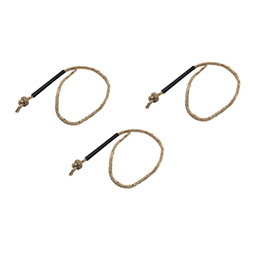 ABOOFAN 3Pcs À Prova D' Água Corda de Cânhamo Cânhamo Pavio Pavio Hemp Cord Camping Lighter Surviva
