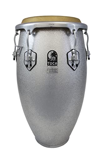 Toca 4612-1/2FS Custom Deluxe Fiberglass Tumba - Silver Sparkle
