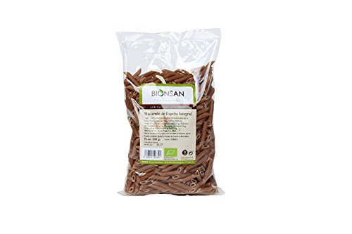 Bionsan Macarrón Integral de Trigo Espelta - 6 Paquetes de 500 gr - Total: 3000 gr