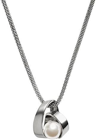 Skagen women Agnethe Pearl Silver-Tone Pendant Necklace with lobster clasp